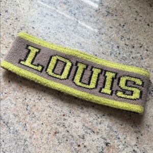 Louis Vuitton Headband - grey lime green yellow